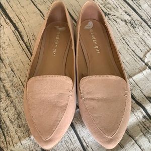 Madden girl pink suede flats